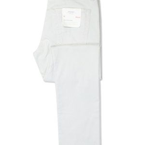 AG Jeans Ghost Grey Everett Slim Straight Sueded Stretch Sateen Jeans